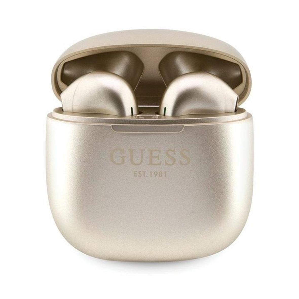 GUESS słuchawki bezprzewodowe bluetooth TWS + stacja dokująca GUTWST26PSD (Classic EST Logo) złote