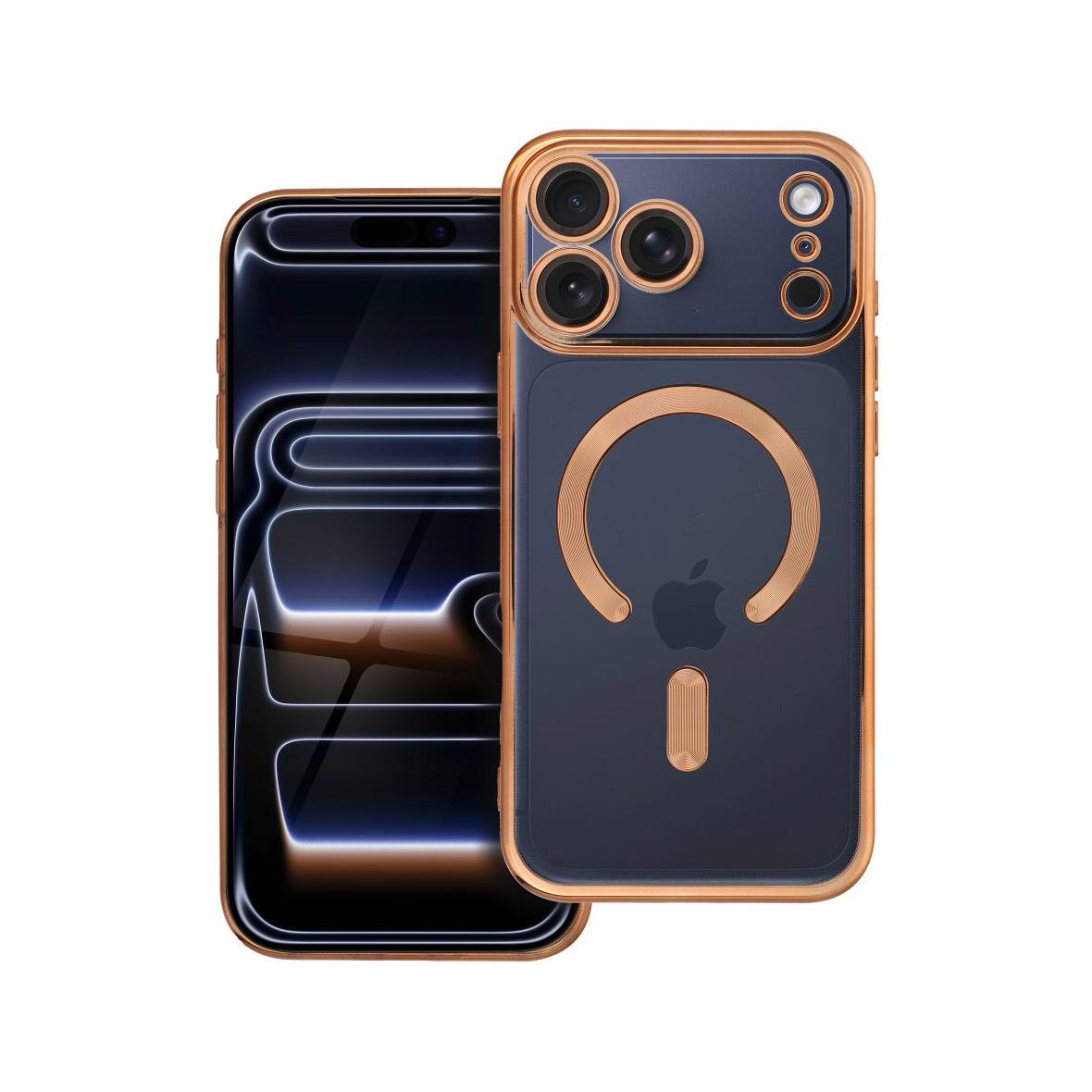 Futerał do iPhone 17 PRO MAX Electro Mag Cover zgodny z MagSafe złoty
