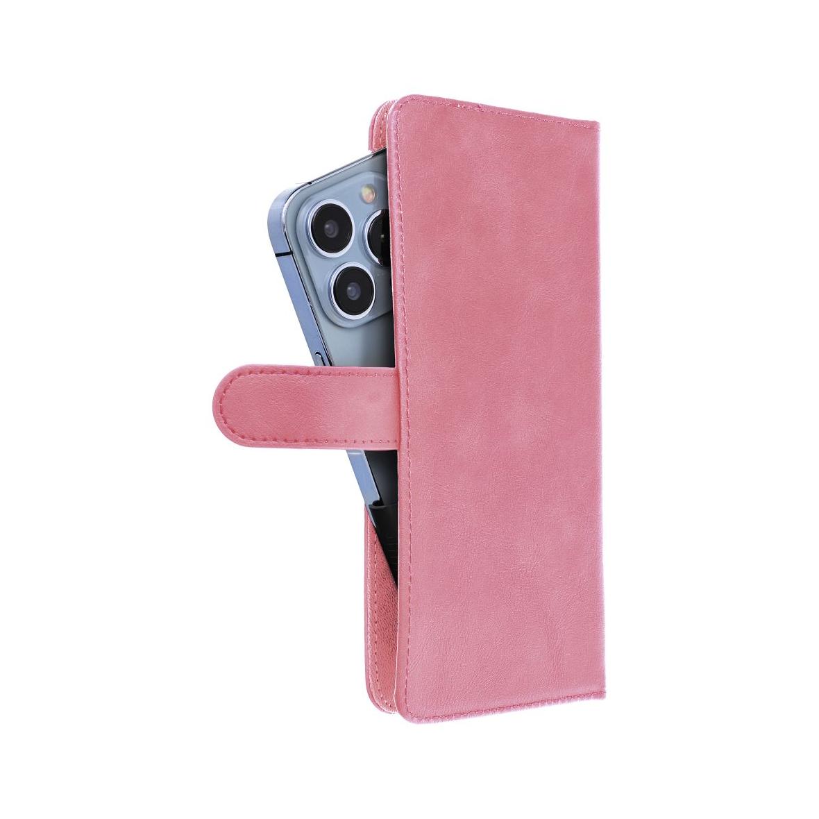 Etui z klapką na Samsung A12 /  A13 4G / A34 5G / A02s / Xiaomi Redmi 12 4G / 12C / NOTE 12 4G / 12 PRO 5G Oppo A53s / A72 / A92 Common Book rozmiar XL różowe