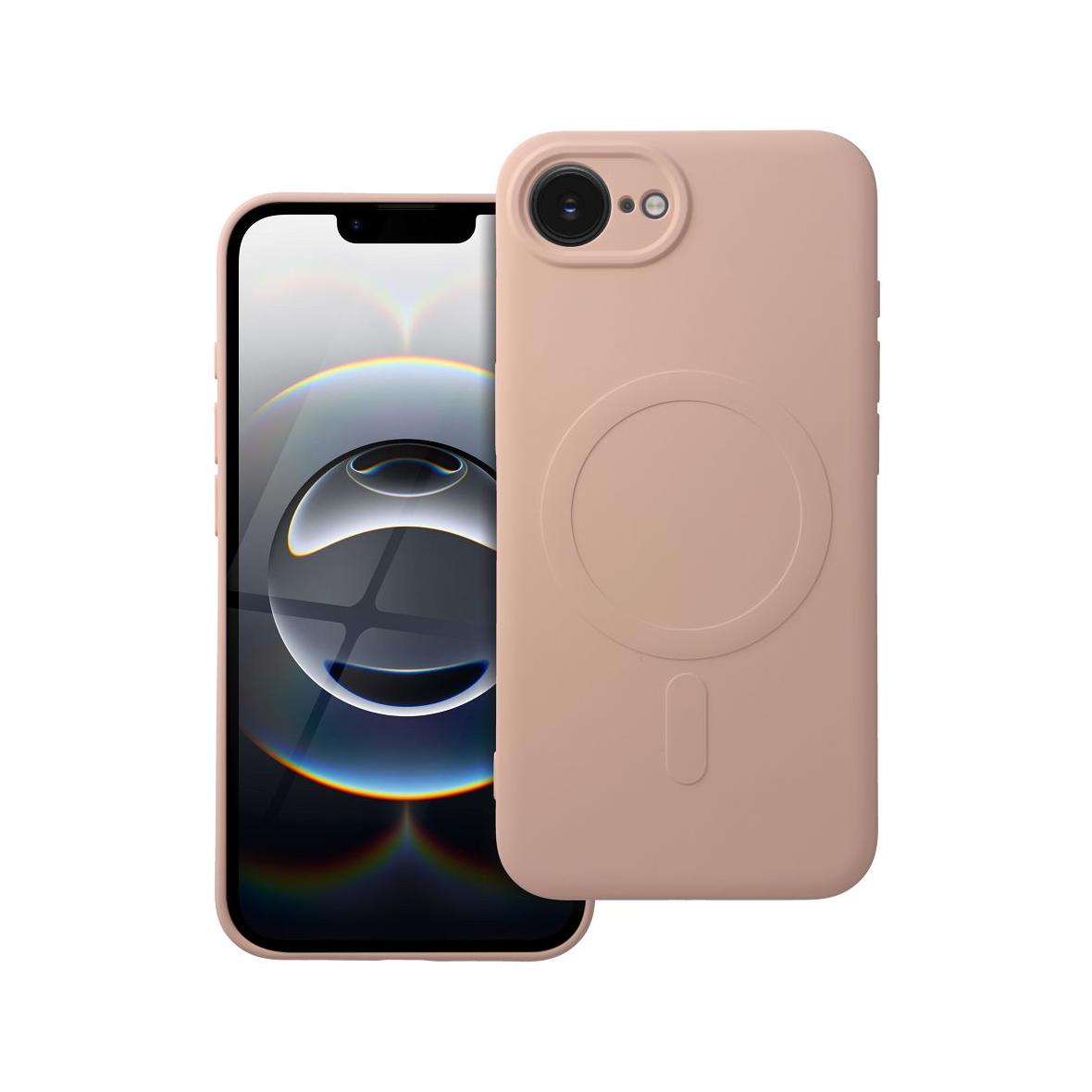 Futerał do iPhone 16e (SE 4 2025) / 17e Silicone Mag Cover zgodny z MagSafe różowy