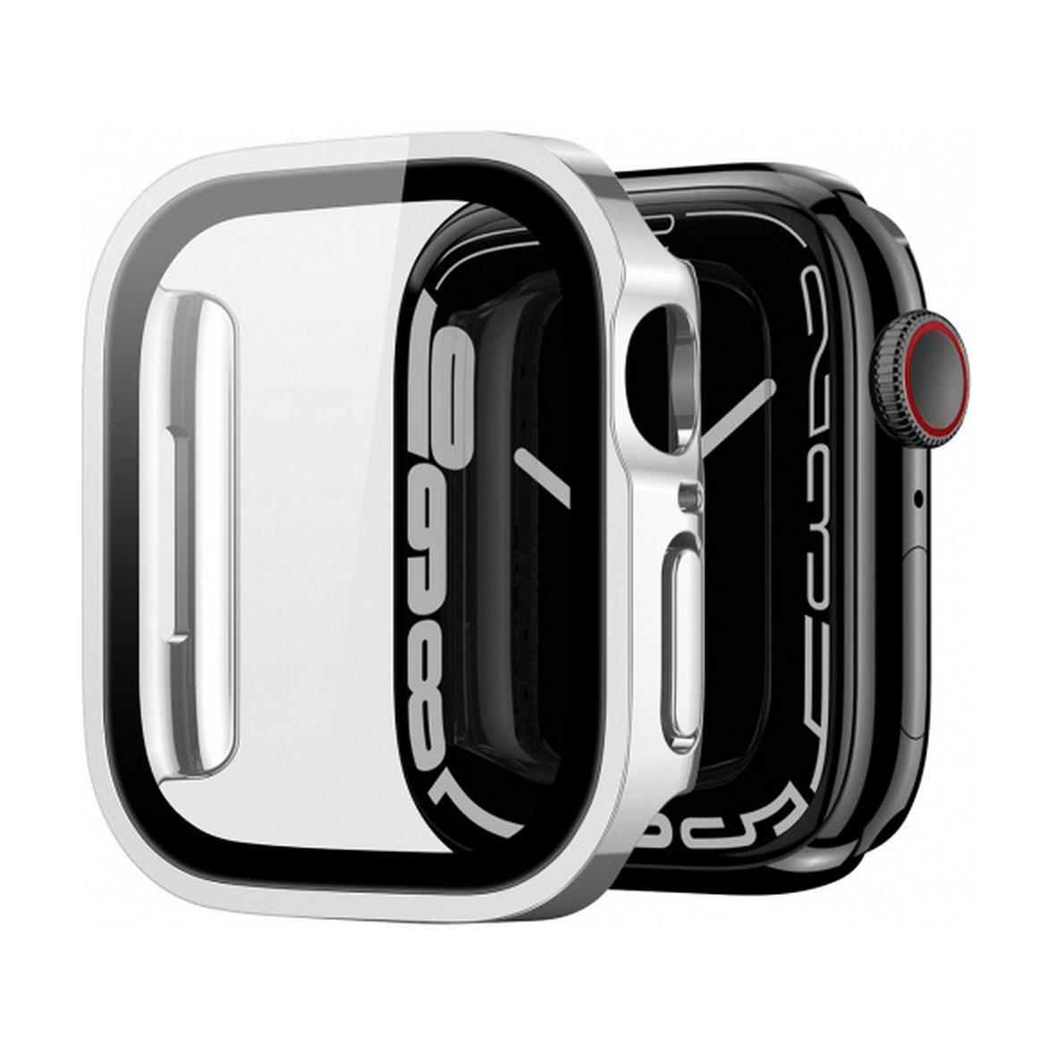 DUX DUCIS futerał HAMO ochronny ze szkłem do Apple Watch 7 / 8 / 9 45 mm srebrny