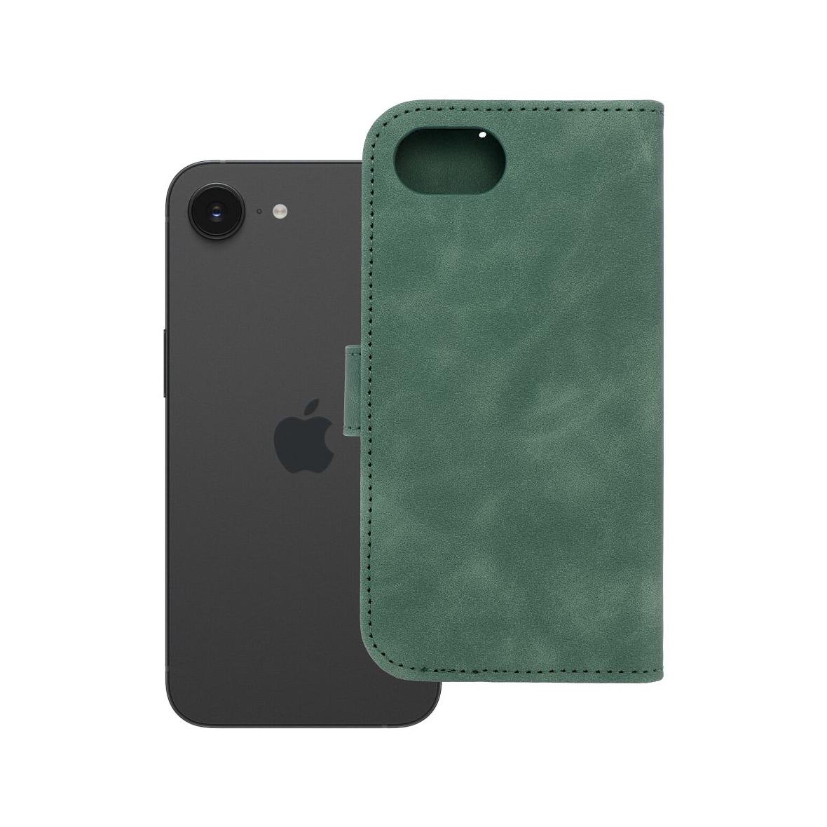 Etui z klapką na iPhone 16e (SE 4 2025) Tender Book zielone