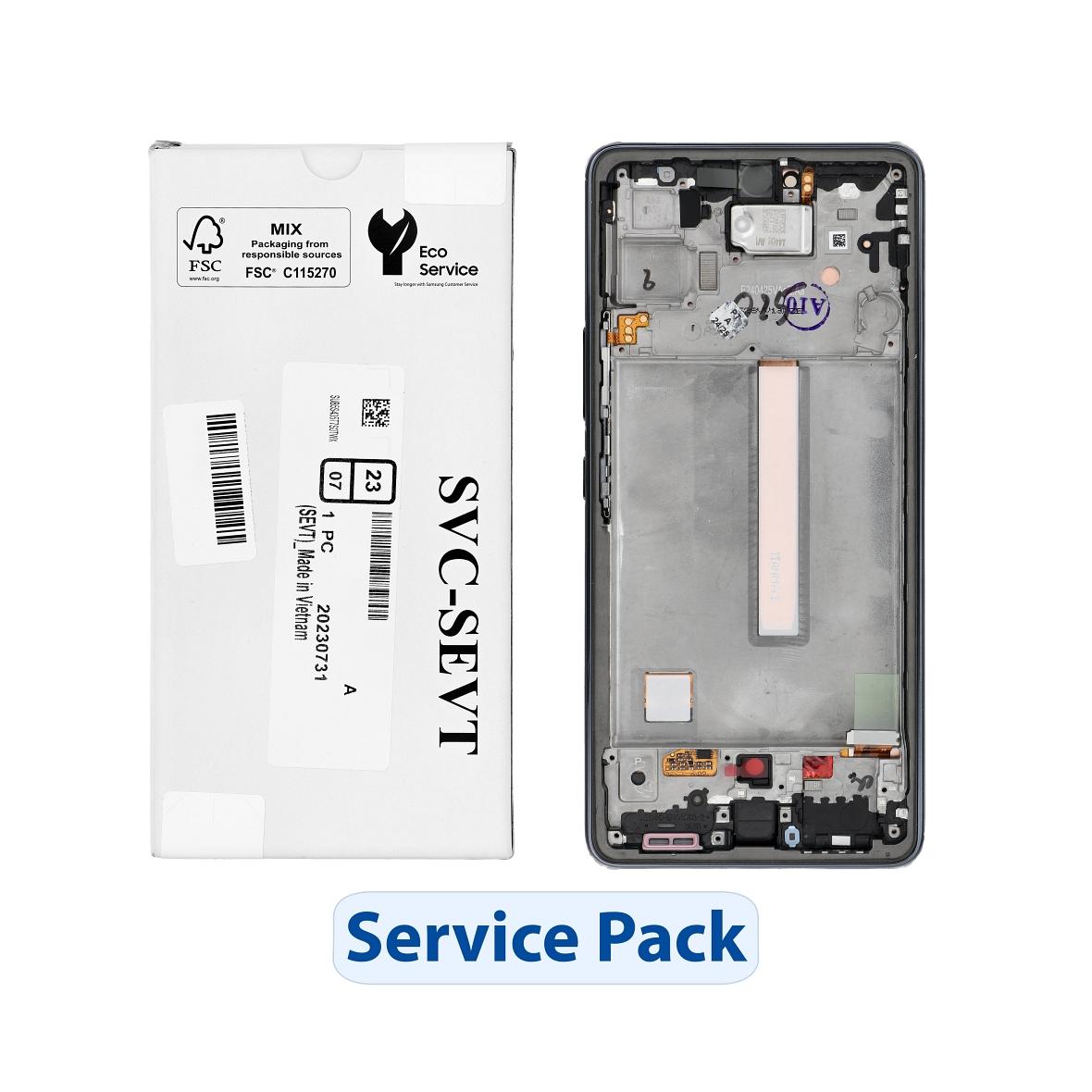 ServicePack Wyświetlacz LCD SAMSUNG  A53 5G A536B GH82-28024A Black