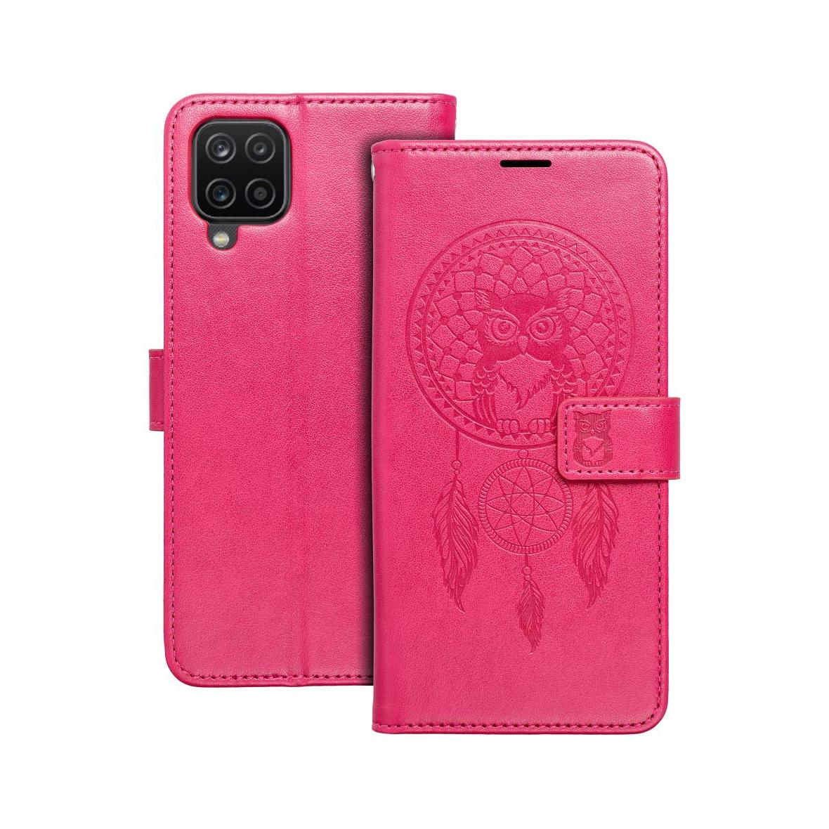 Etui z klapką na Samsung A12 / M12 Mezzo Book łapacz snów magenta