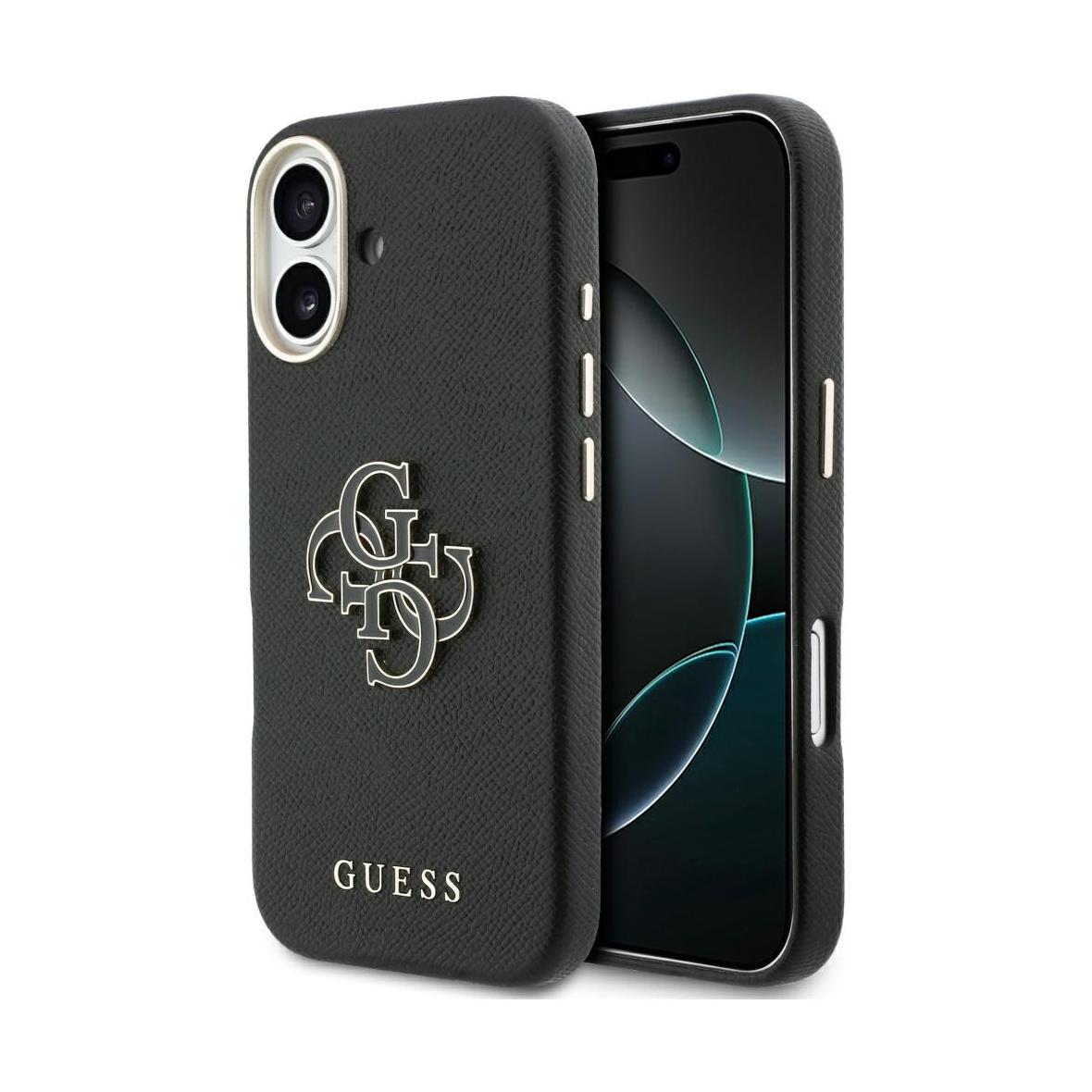 GUESS futerał do IPHONE 17 GUHCP17S5PS4RGGK (PU FW Resin Logo) czarny