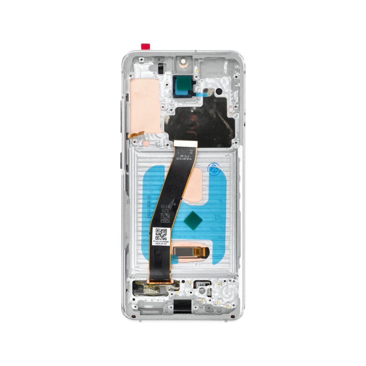 Wyświetlacz LCD do SAMSUNG S20 4G White SOFT OLED z ramka