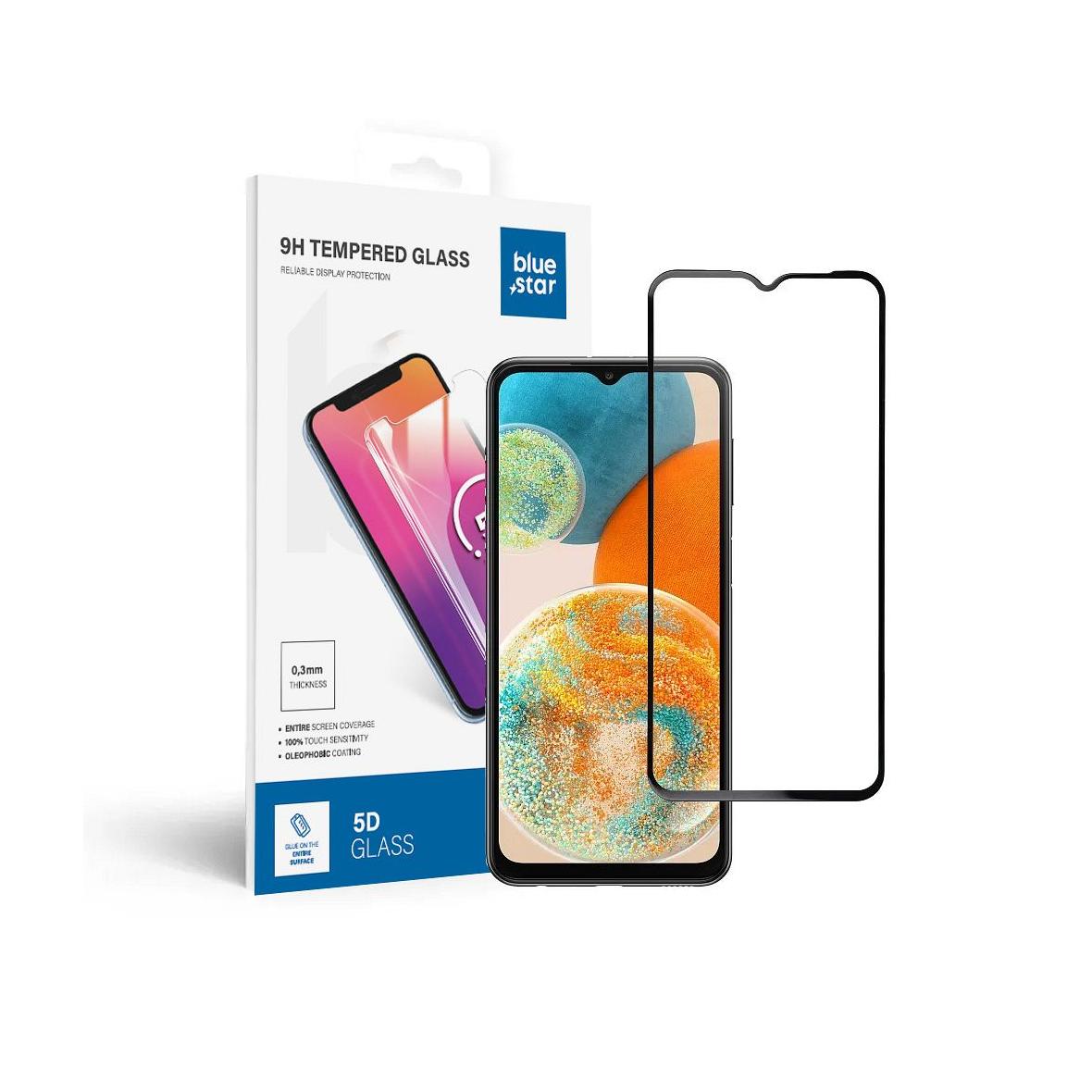 Szkło hartowane do Samsung Galaxy A23 5G (full glue / case friendly) Blue Star 5D czarne