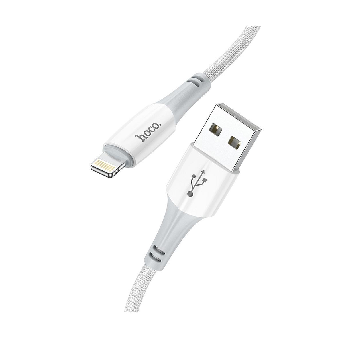 Kabel USB A do Lightning Hoco 2,4A 1 m X70 biały