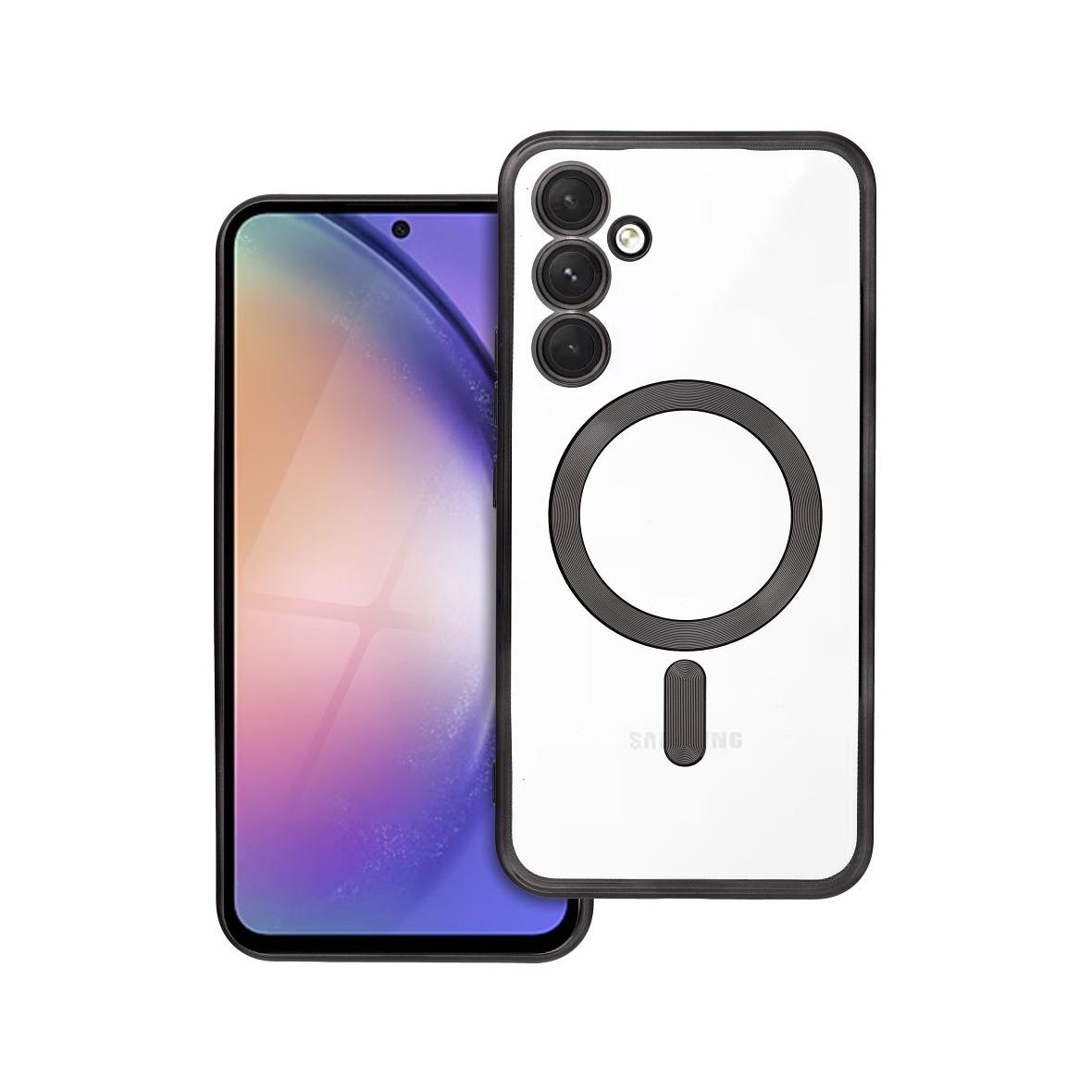 Futerał do Samsung A54 Electro Mag Cover zgodny z MagSafe czarny