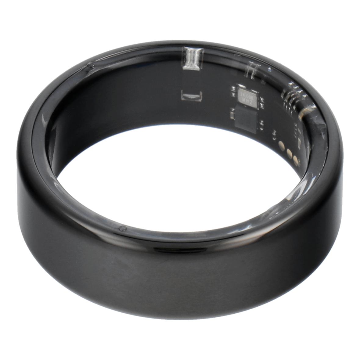Smart Ring R11M- inteligentny pierścień ze stali ze stacją ładującą rozmiar 12 (21,4mm) czarny