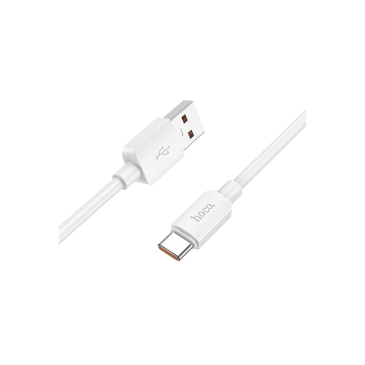 Kabel USB A do USB C Hoco PD 6A 100W 1 m X96 biały