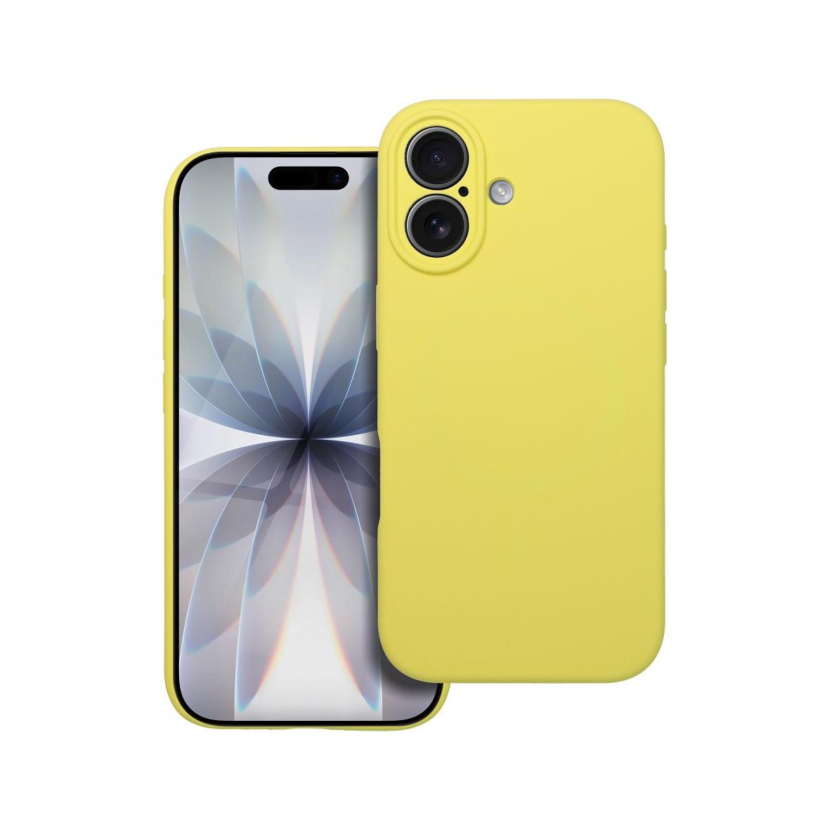 Futerał do iPhone 17 Silicone 2mm zgodny z MagSafe żółty