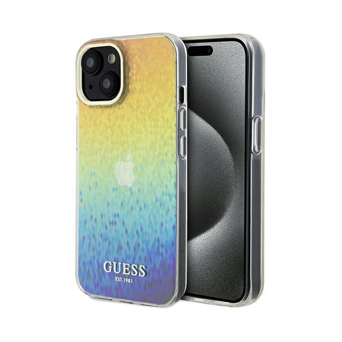 GUESS futerał do IPHONE 14 GUHCP14SHDECMI (IML Faceted Mirror / disco iridescent) wielokolorowy