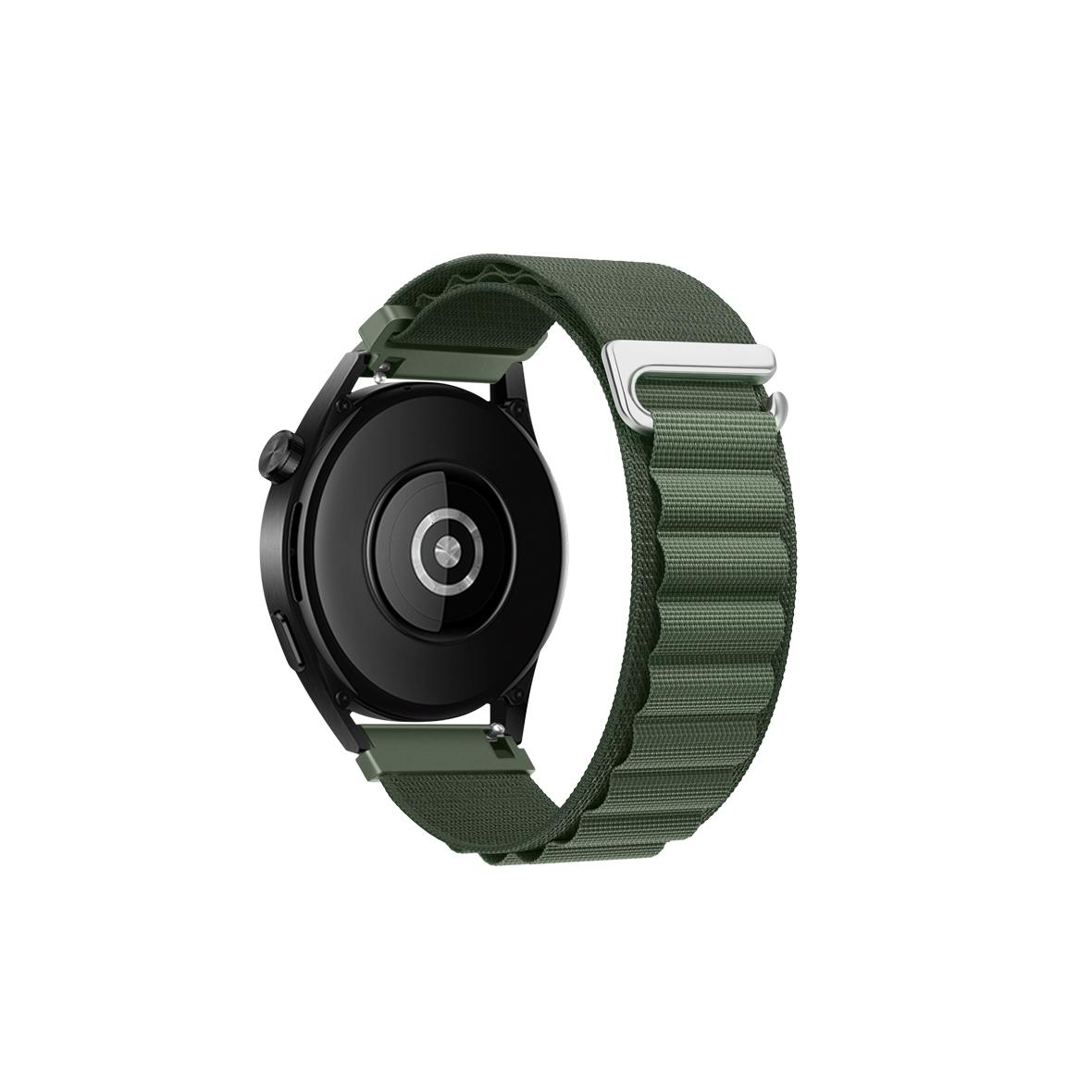 Pasek do Samsung Galaxy Watch Forcell F-Design FS05 sprzączka włókno poliestrowe 22 mm zielony