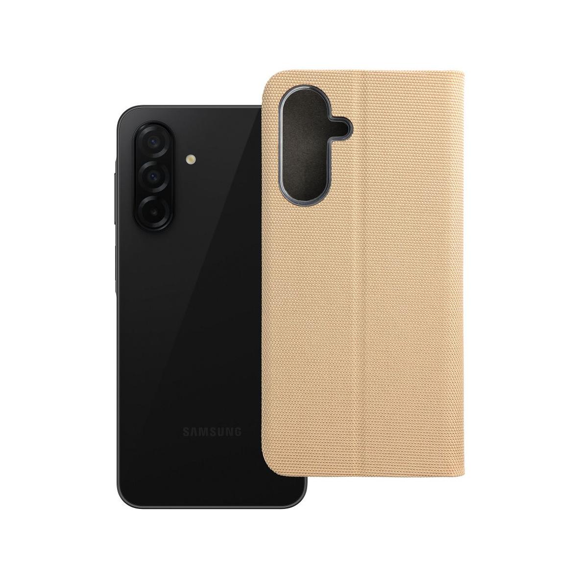 Etui z klapką na Samsung A26 5G Sensitive Book złote