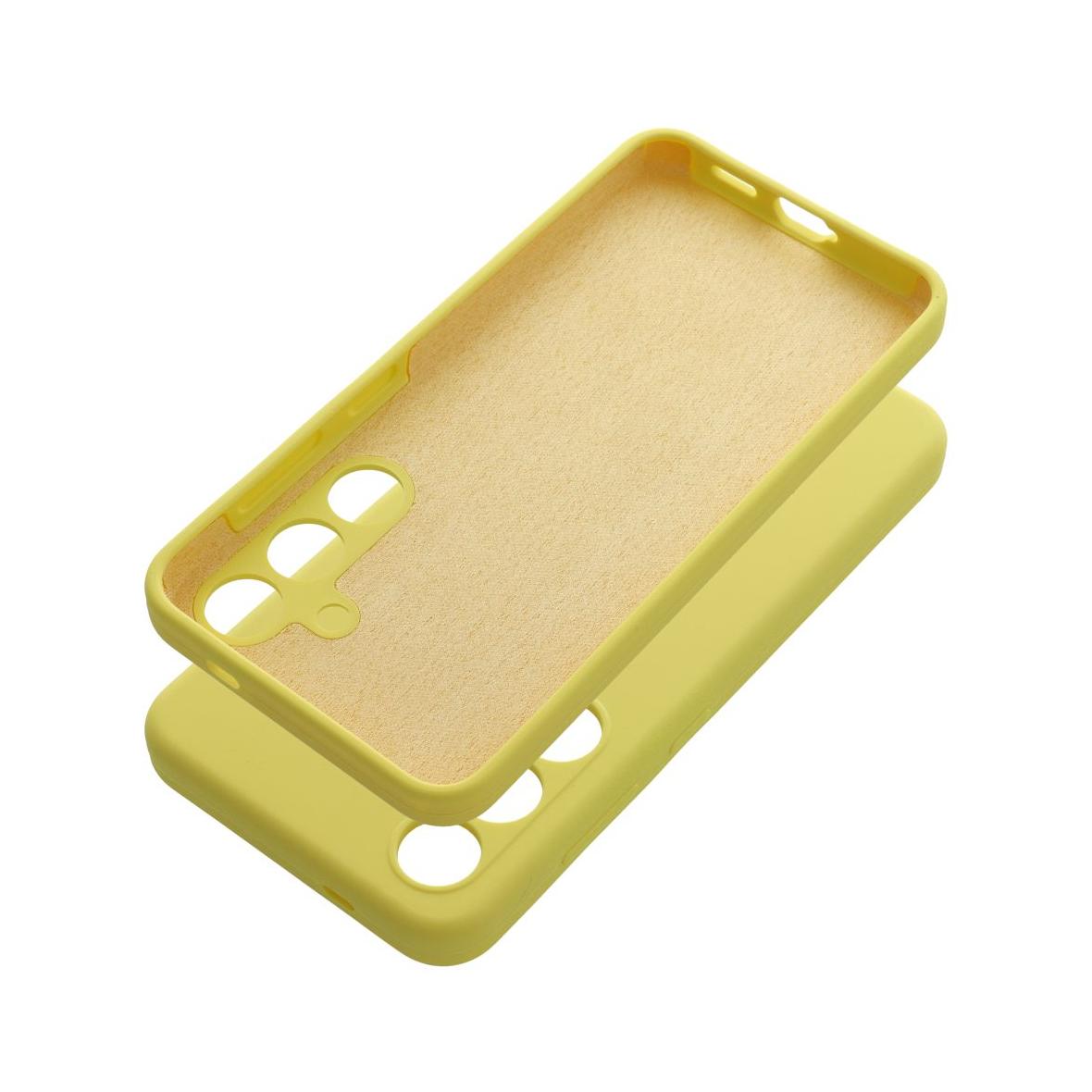Futerał do Samsung S25 Silicone 2mm żółty