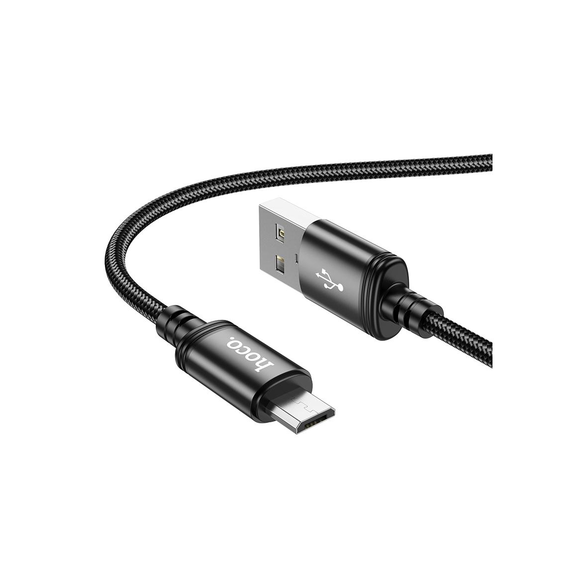 Kabel USB A do Micro USB Hoco 2,4A 1 m X89 czarny
