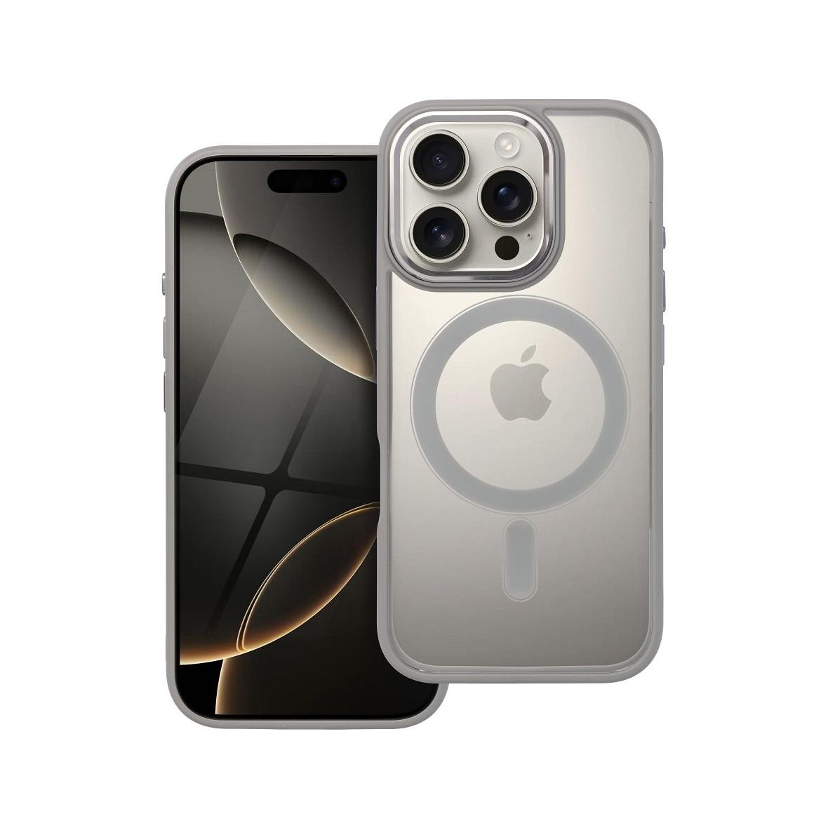 Futerał do iPhone 16 PRO Color Edge Mag Cover zgodny z MagSafe tytanowy szary