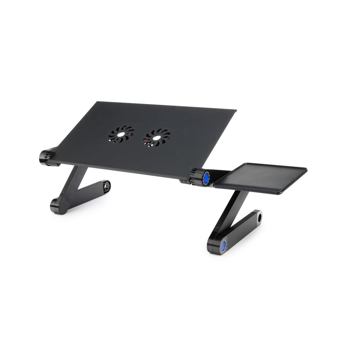 Podstawka pod laptop uniwersalna regulowana + chłodzenie YL-803 czarna