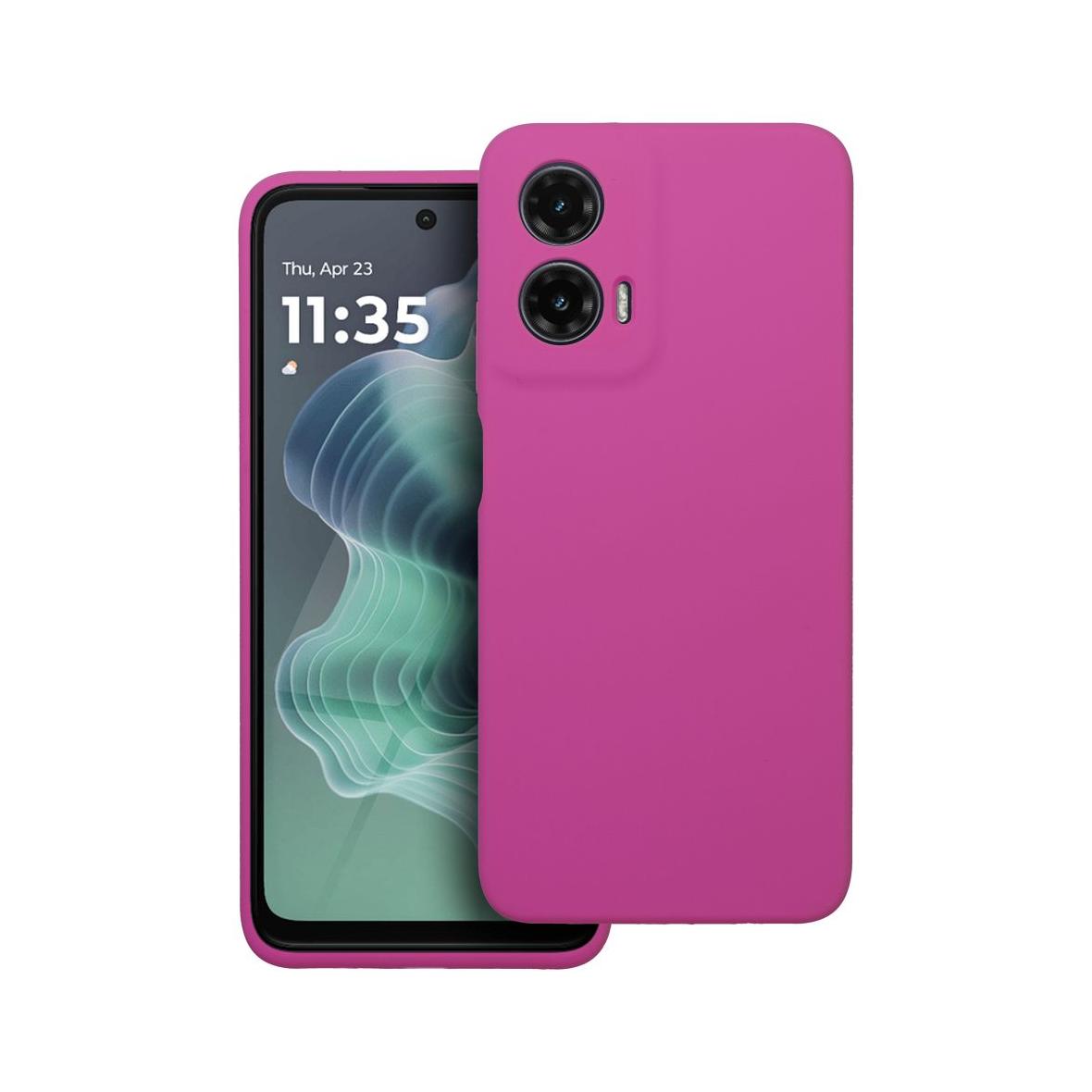 Futerał do Motorola G35 5G Silicone 2mm różowy