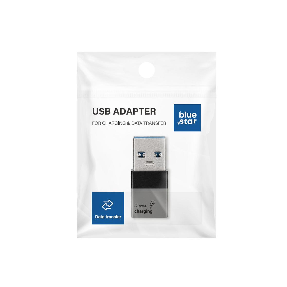 Adapter USB C do USB A 3.0 Blue Star czarny