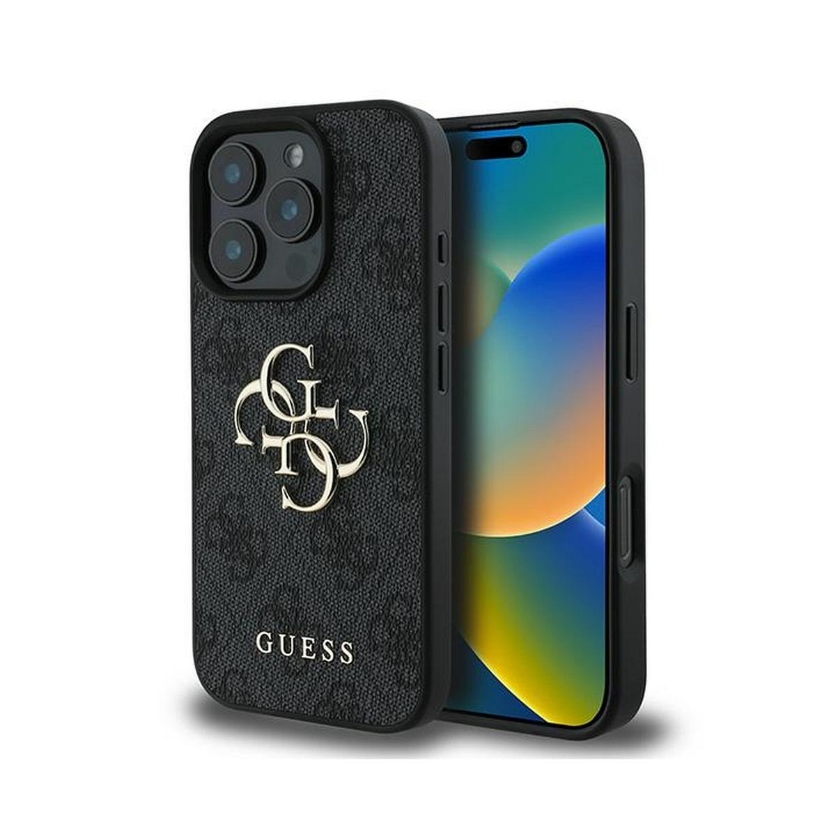 GUESS futerał do IPHONE 16 Pro GUHCP16L4GMGGR (4G PU Big Logo) czarny