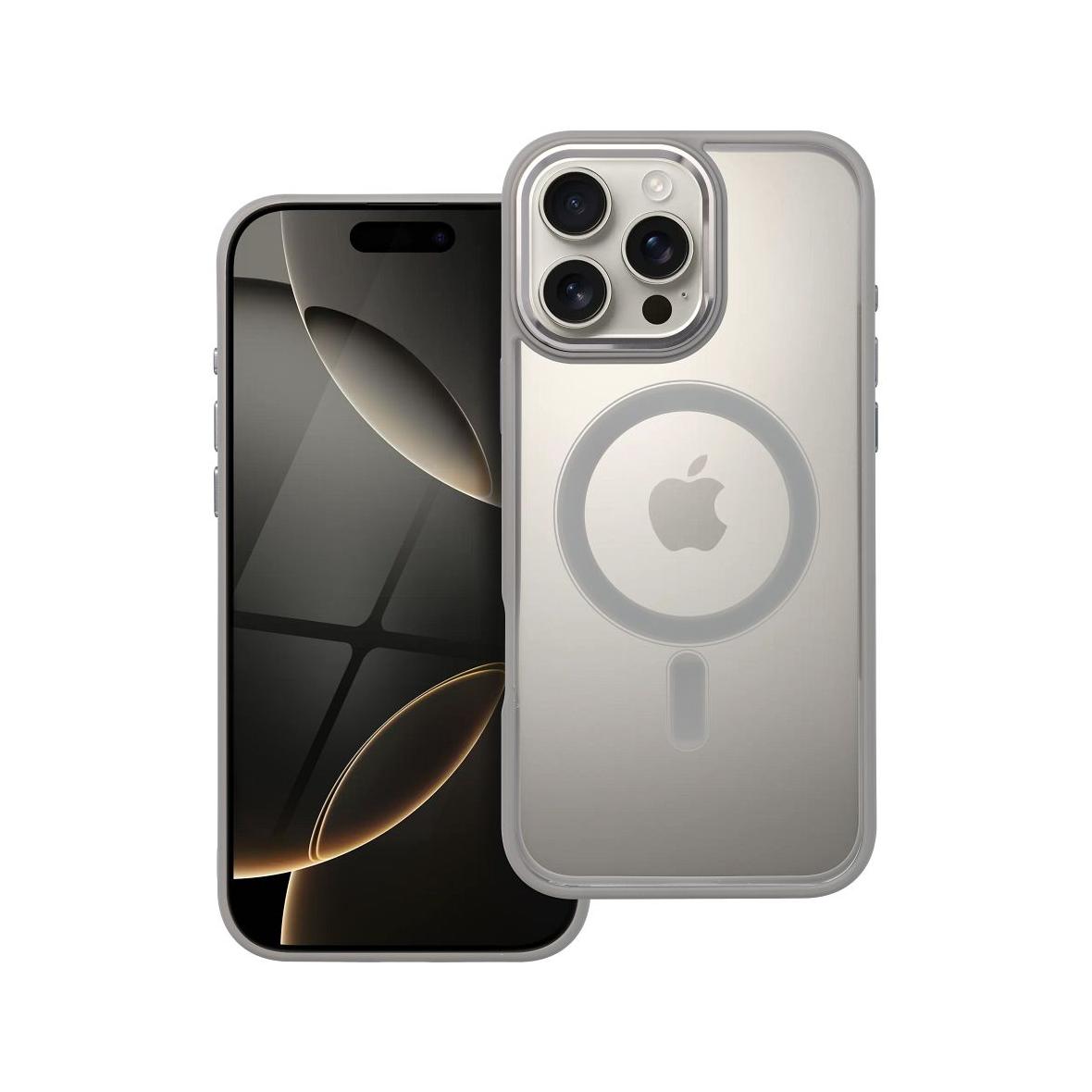 Futerał do iPhone 16 PRO MAX Color Edge Mag Cover zgodny z MagSafe tytanowy szary