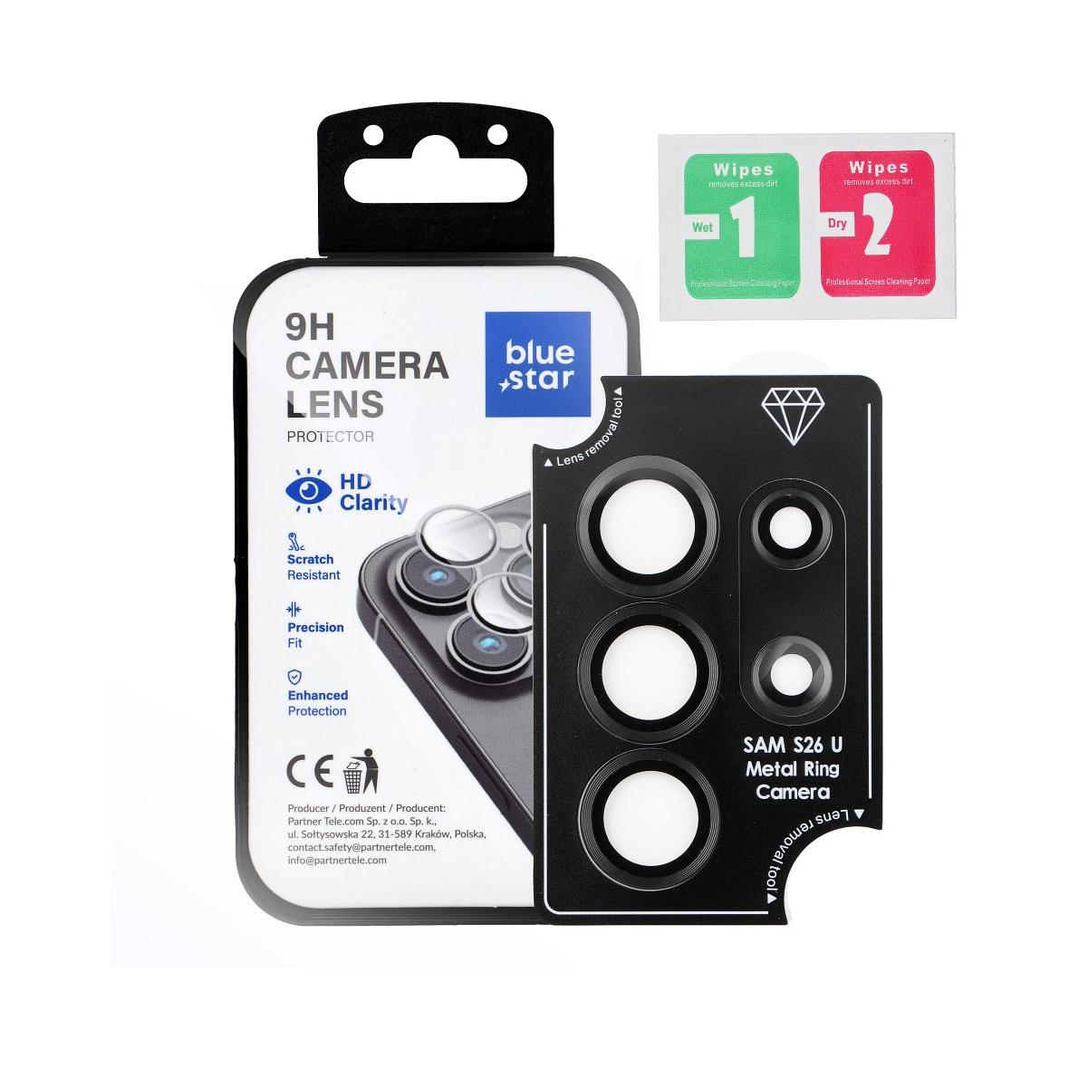 Szkło na aparat BLUE STAR Easy Install do SAMSUNG S26 ULTRA czarne