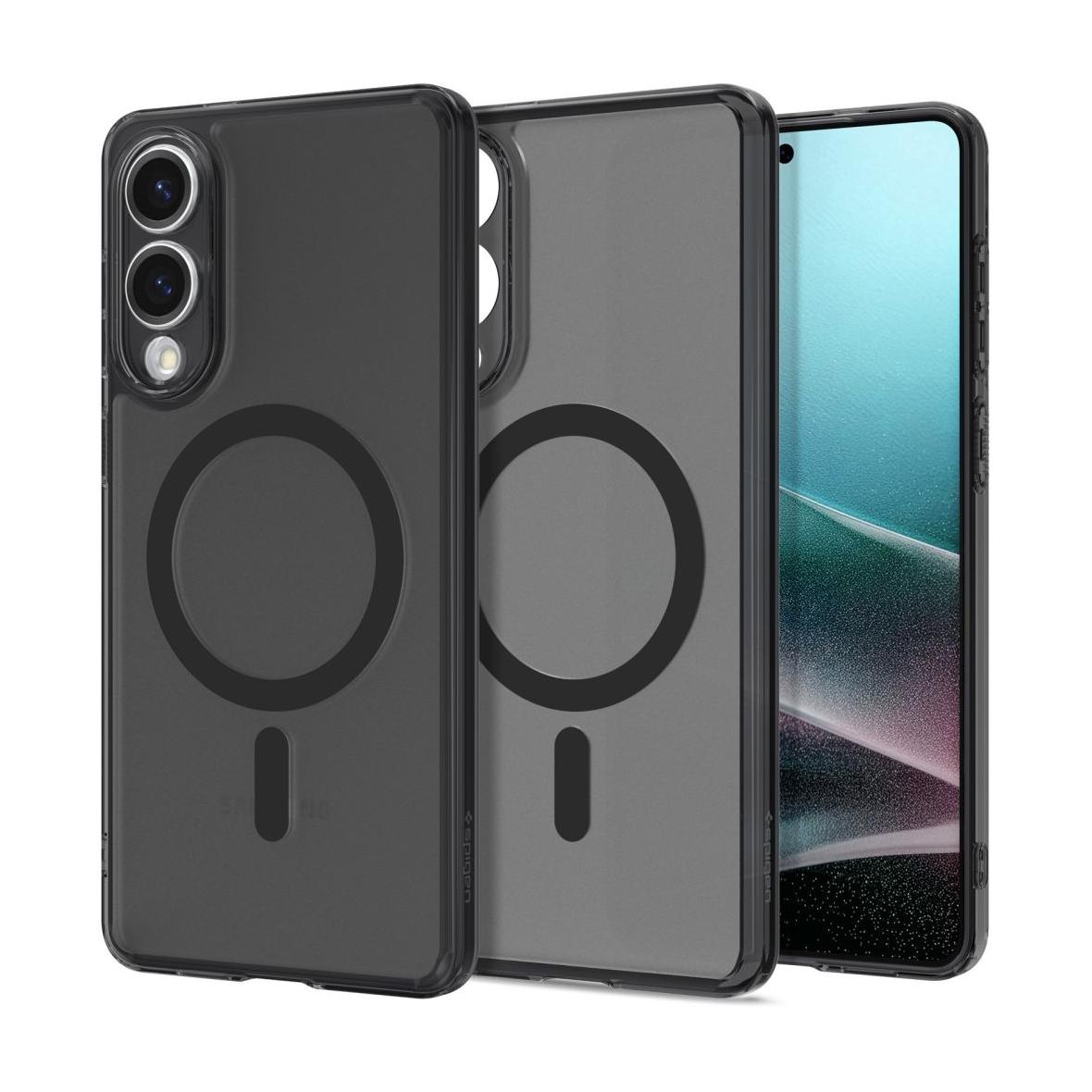 SPIGEN futerał ULTRA HYBRID MAG kompatybilny z MagSafe do SAMSUNG S25 Edge frost black
