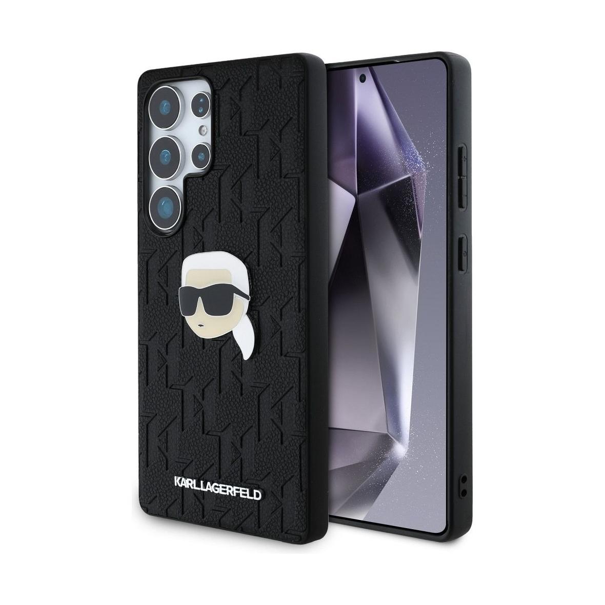 KARL LAGERFELD futerał do SAMSUNG S25 Ultra KLHCS25LPGKLKIPK (PU Monogram K. Head Pin) czarny