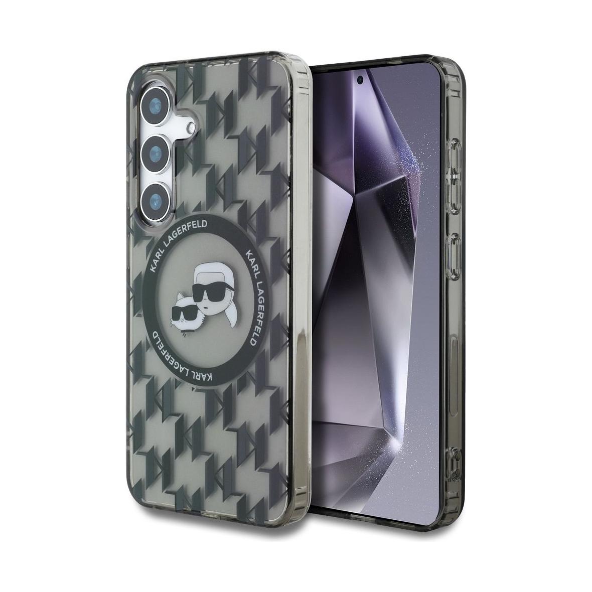 KARL LAGERFELD futerał do SAMSUNG S25 KLHMS25SHMCKMHK (Magnetic IML Metal Monogram KC Heads) czarny