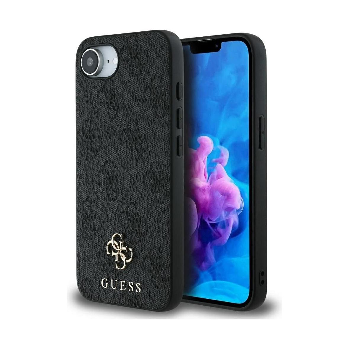 GUESS futerał do IPHONE 16e (SE 4 2025) kompatybilny z MagSafe GUHMPSE4P4SM4MK (PU 4G Small 4G and Classic) czarny