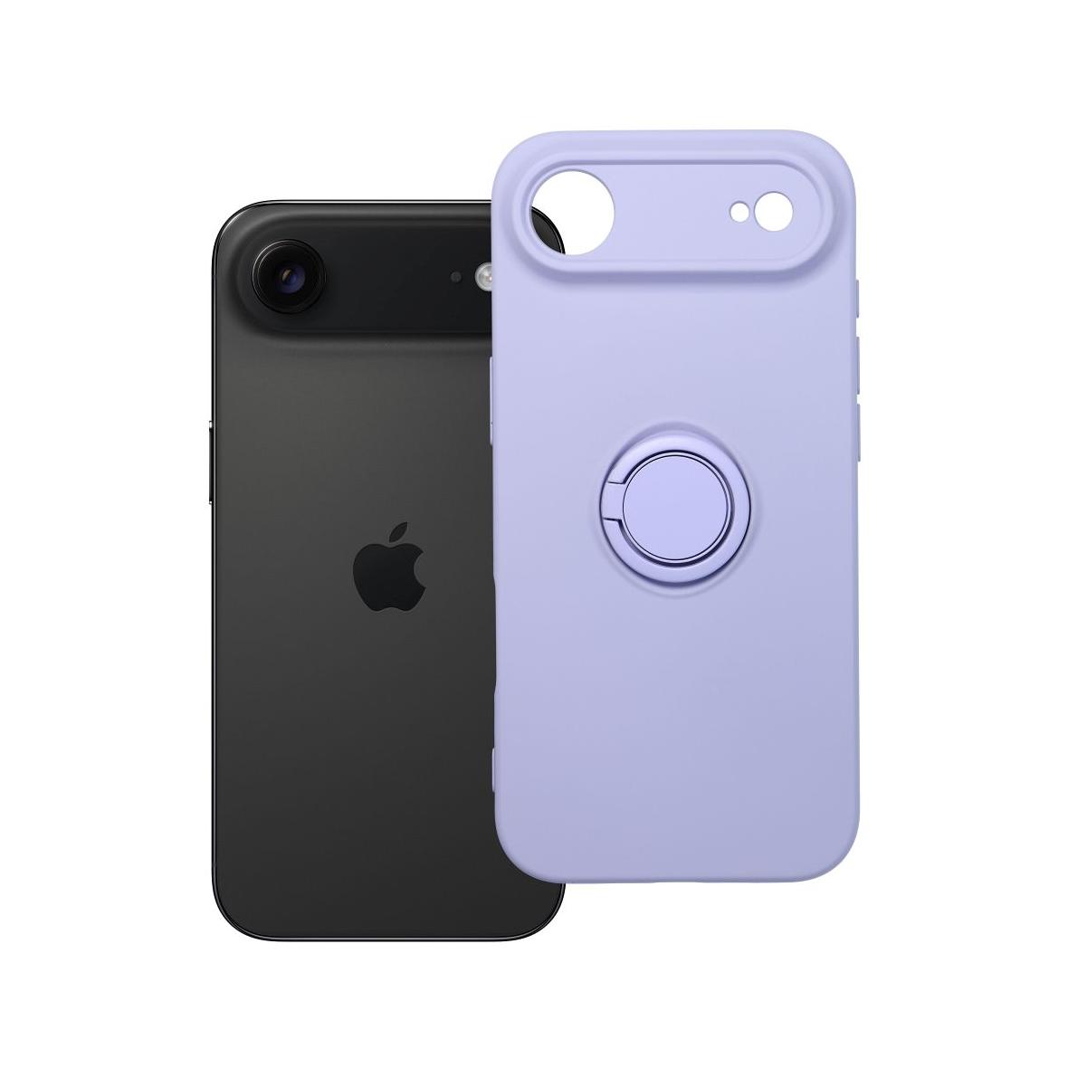 Futerał do iPhone 17 AIR Silicone Ring fioletowy