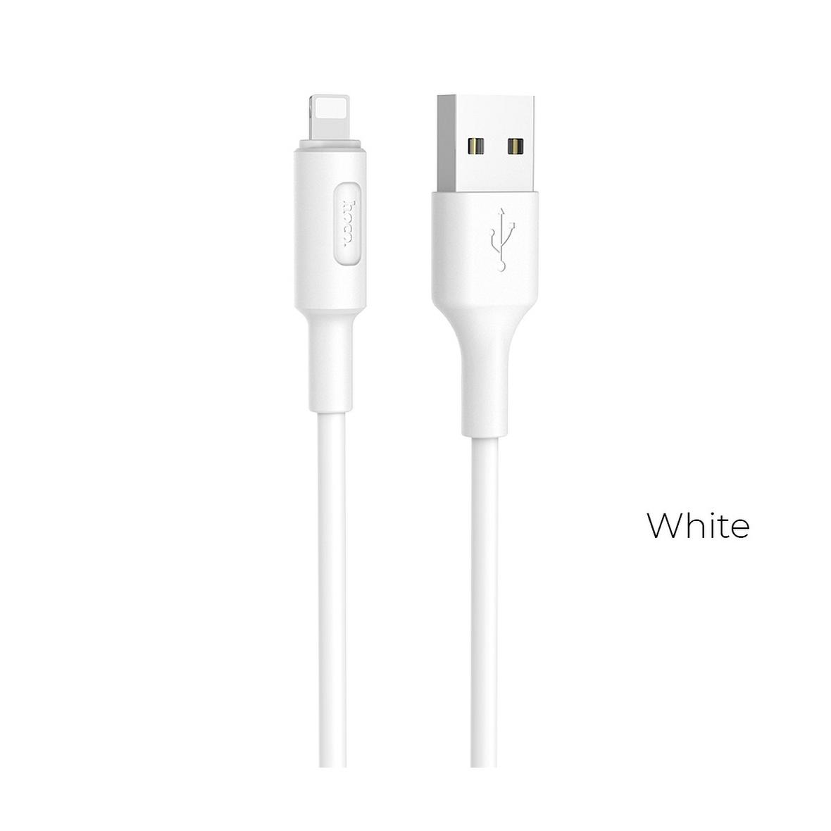Kabel USB A do Lightning Hoco 2A 1 m X25 biały