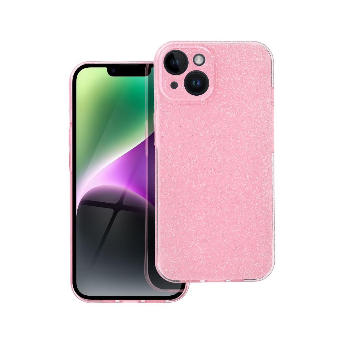 Futerał do iPhone 14 Clear Case 2 mm Blink różowy