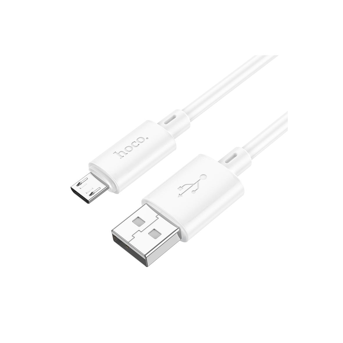 Kabel USB A do Micro USB Hoco 2,4A 1 m X88 biały