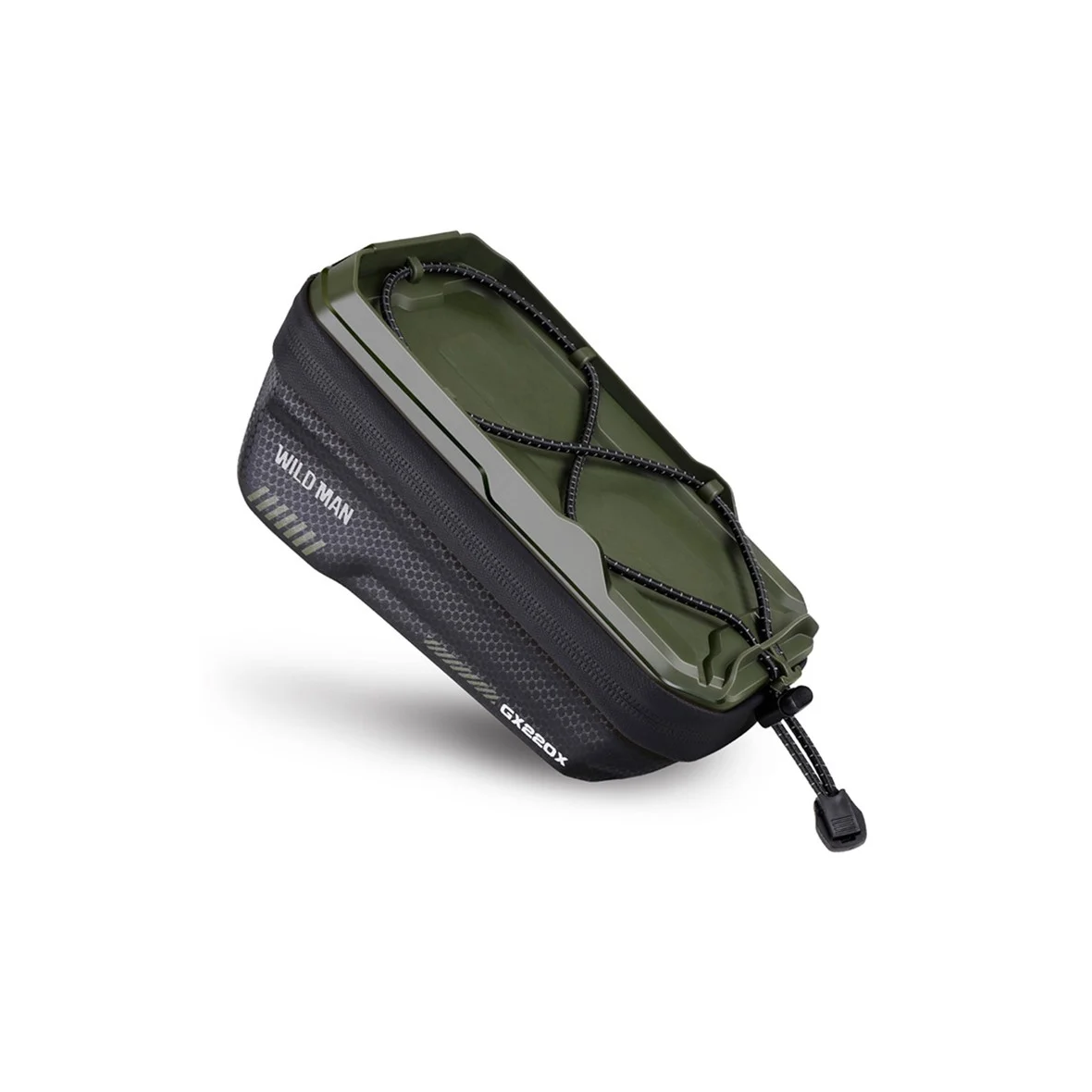 WILDMAN sakwa rowerowa na ramę na zamek 1L (4" - 7") GX220X zielona