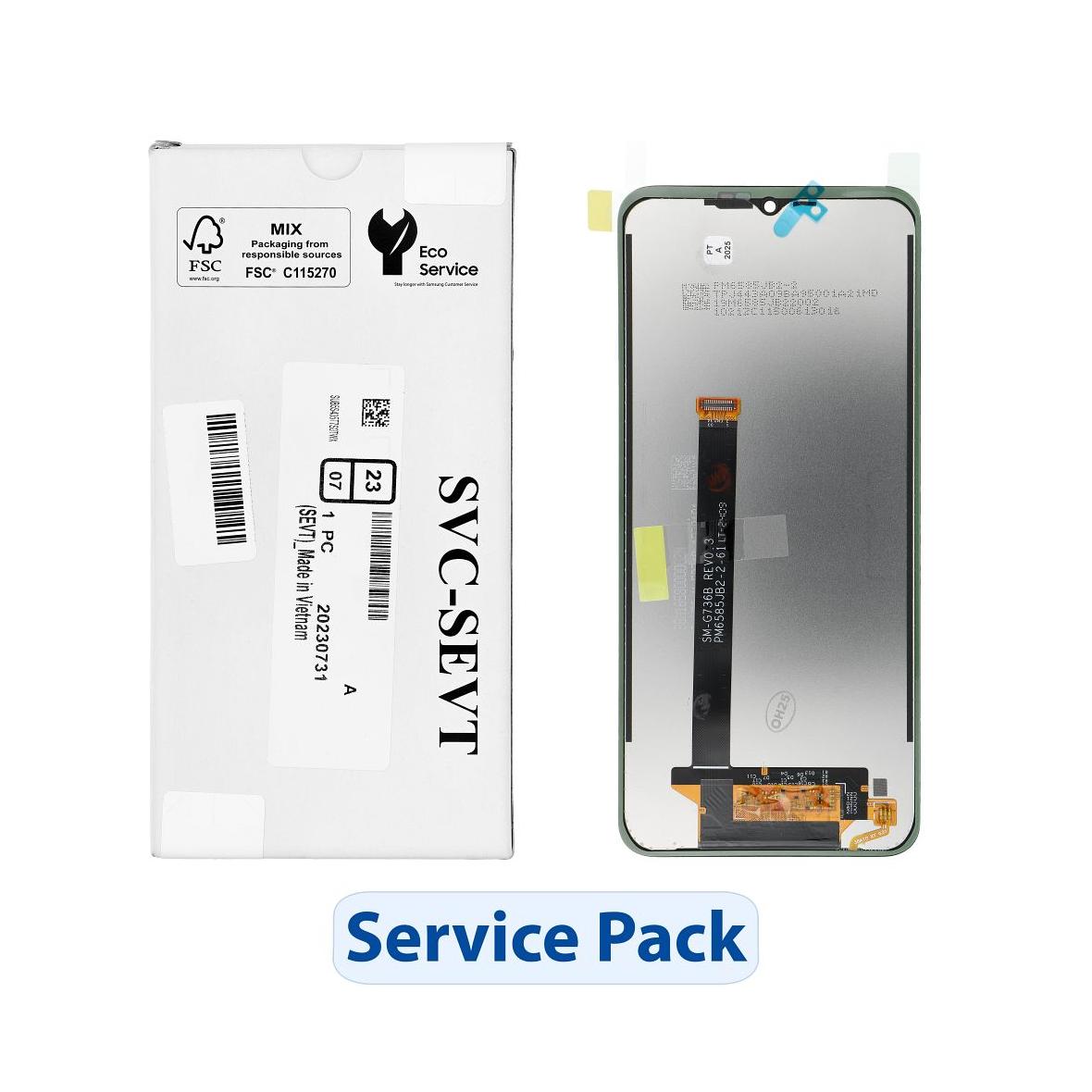 ServicePack Wyświetlacz LCD do SAMSUNG Xcover 6 Pro F736B GH82-29187A