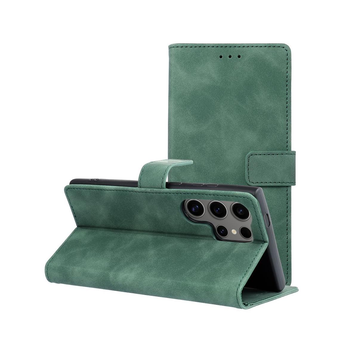Etui z klapką na Samsung S24 ULTRA Tender Book zielone