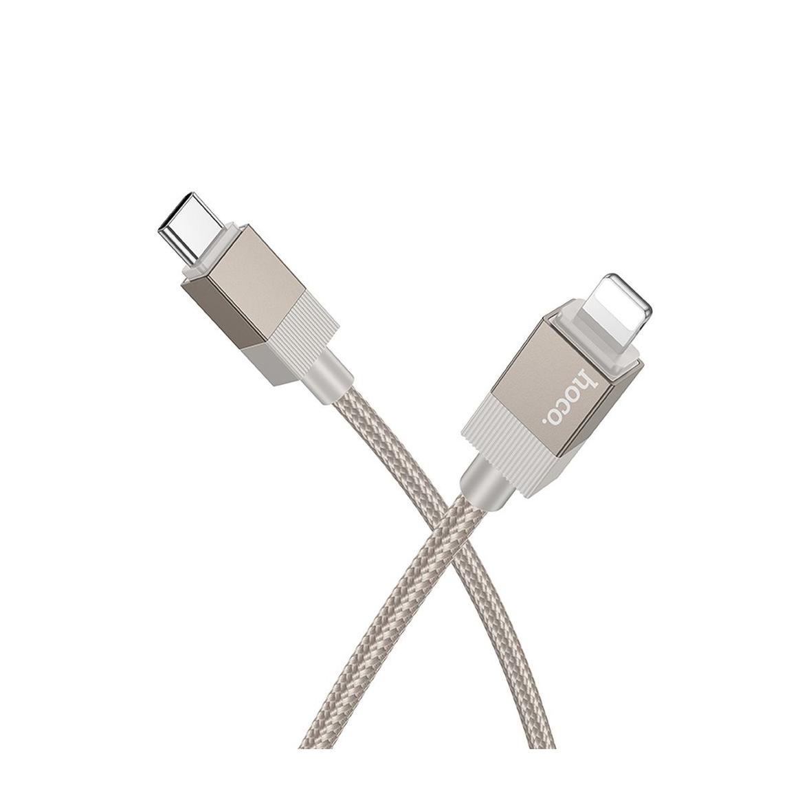 Kabel USB C do Lightning Hoco PD 27W 1 m X110 złoty