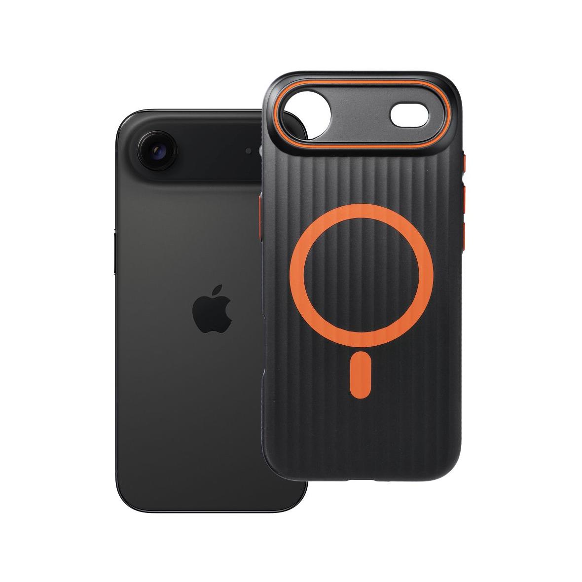 Futerał do iPhone 17 AIR Simply zgodny z MagSafe tytanowy czarny