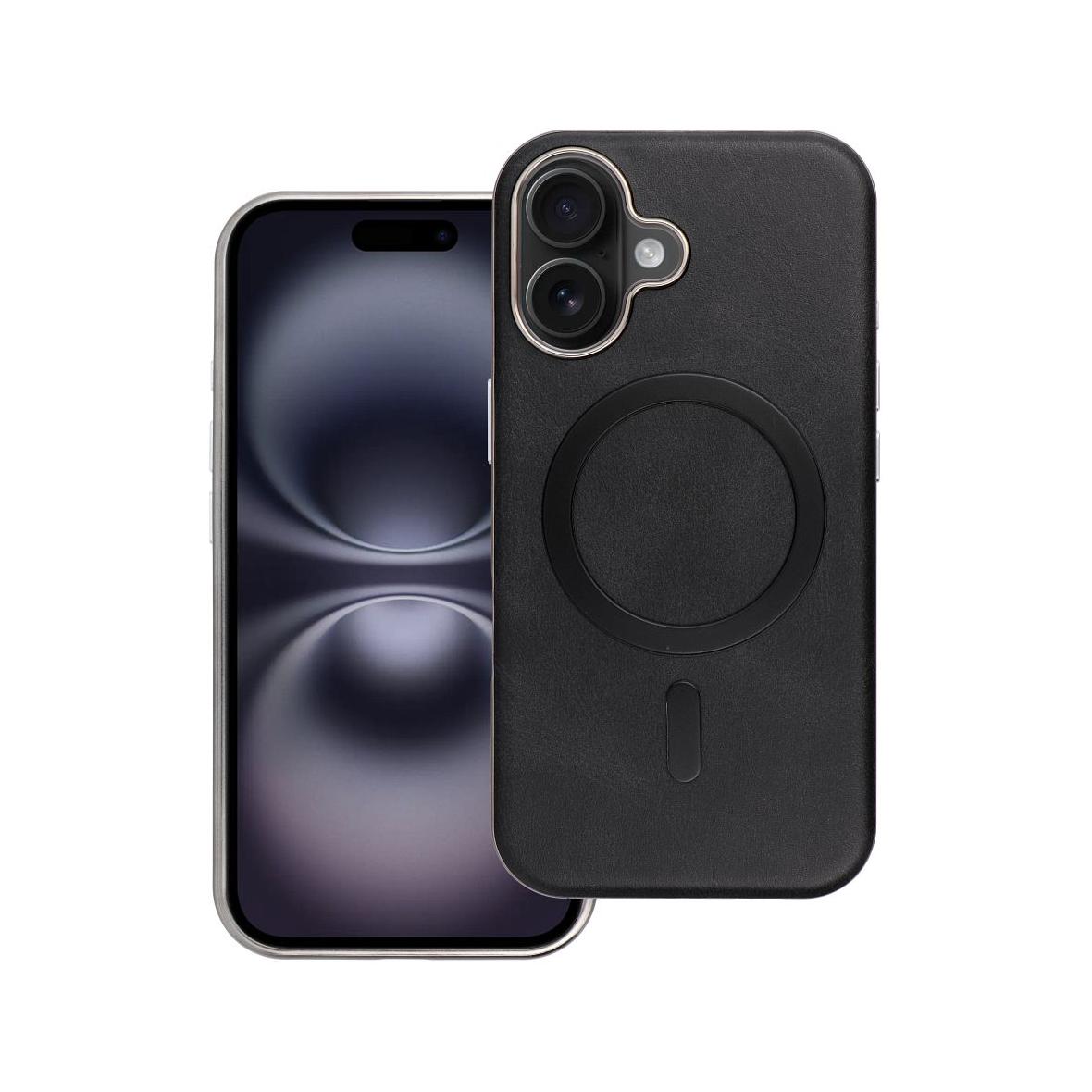 Futerał do iPhone 16 Gentleman Mag Cover zgodny z MagSafe czarny