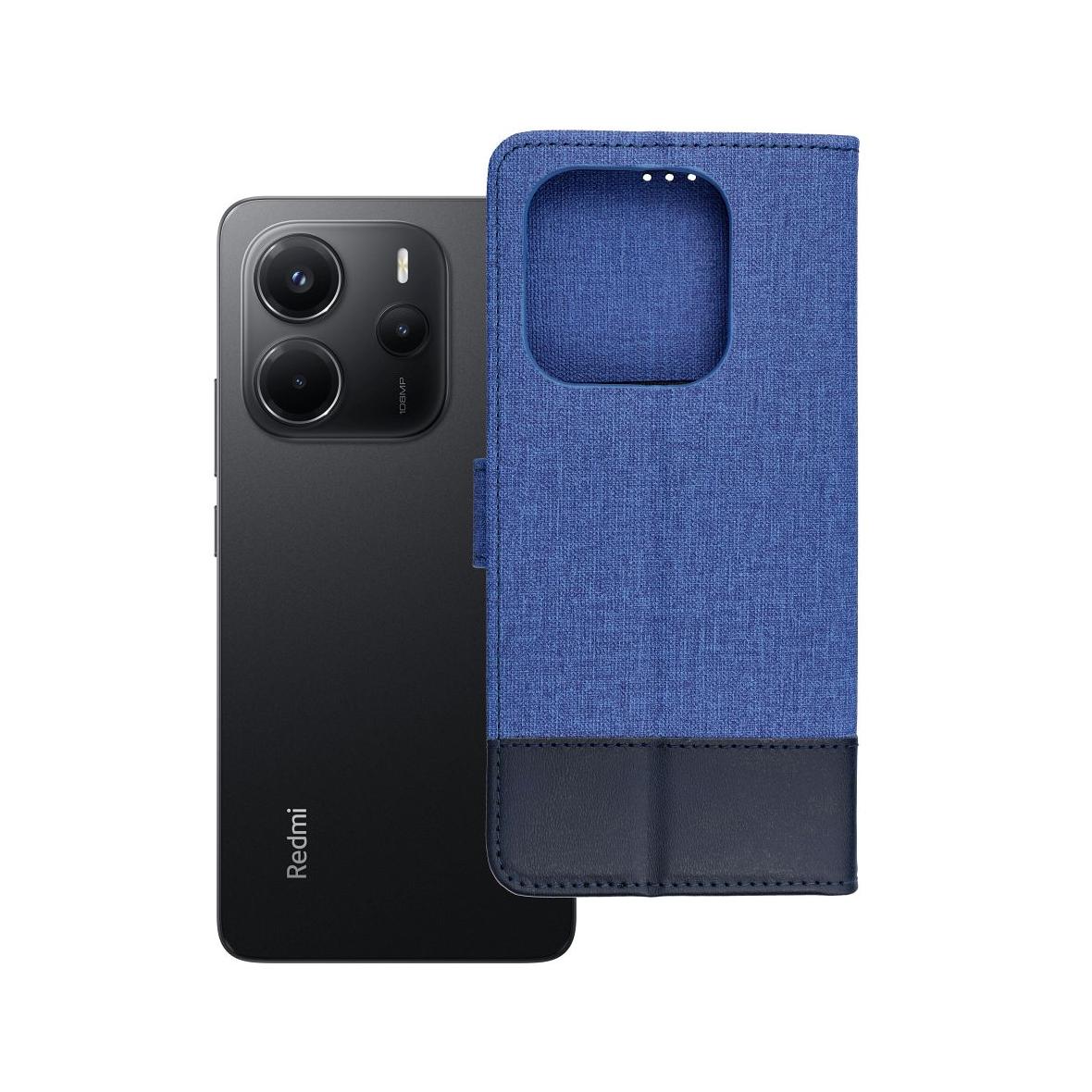 Etui z klapką na Xiaomi Redmi Note 14 4G (GLOBAL - 164,84mm x 78,15mm x 8,16mm) Gomma Book niebieskie
