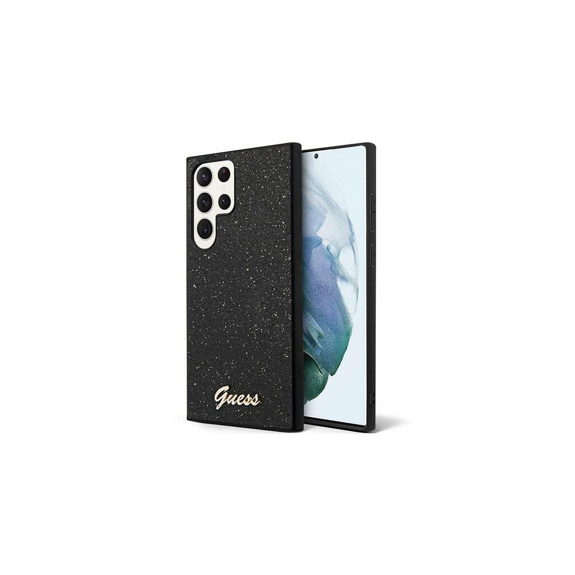 GUESS futerał do SAMSUNG S24 Ultra GUHCS24LHGGSHK (Glitter Script) czarny