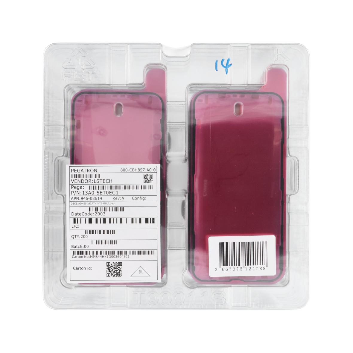 ServicePack Taśma klejąca uszczelka wyświetlacza do iPhone 14 (opakowanie 200szt)