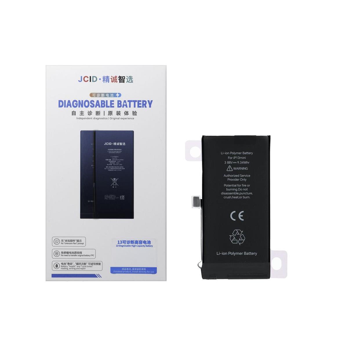 JCID Bateria z możliwością przypisania jako USED do iPhone 13 Mini 2406 mAh (standardowa pojemnosc)