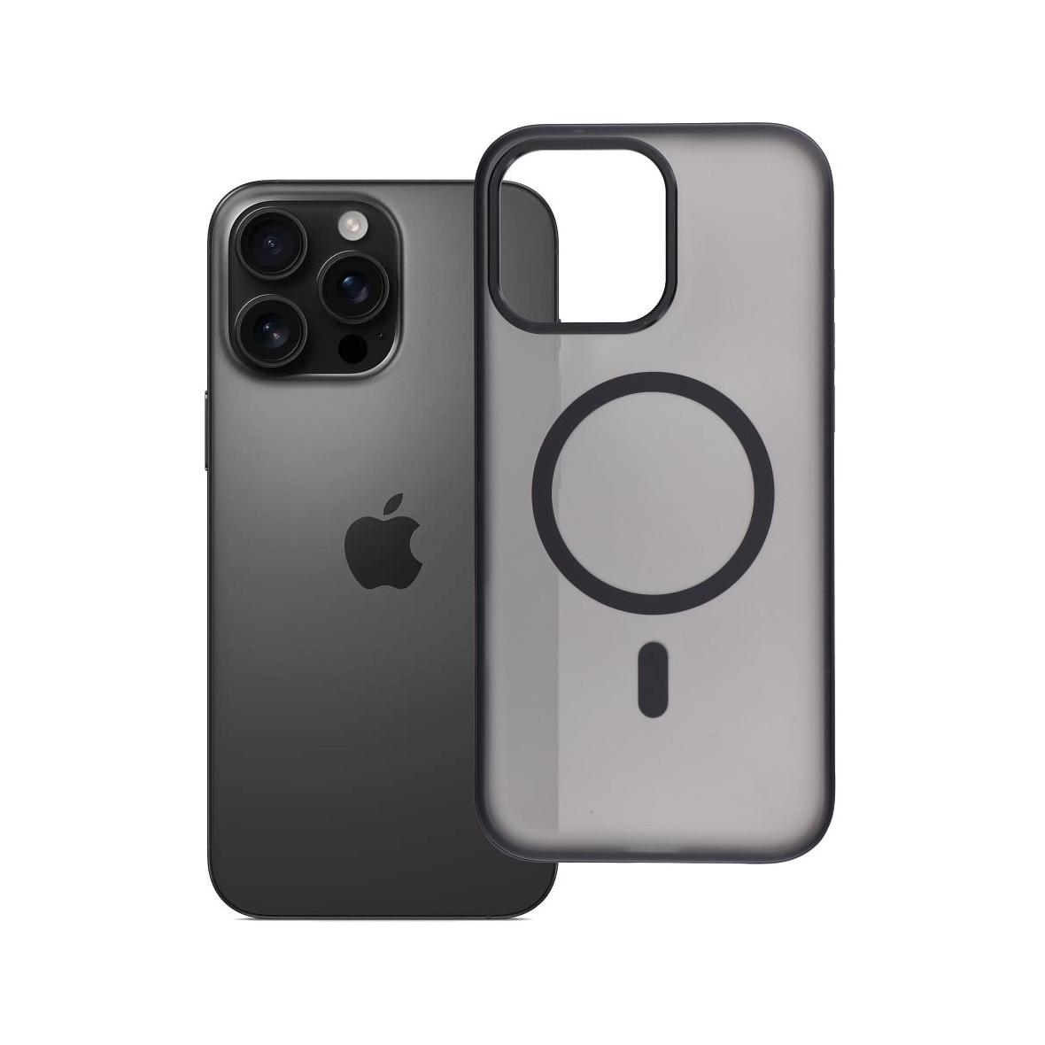 Futerał do iPhone 16 PRO MAX Flexline Mag Cover zgodny z MagSafe czarny