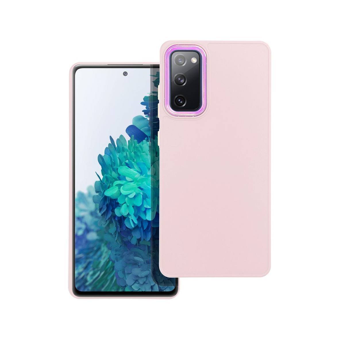 Futerał do Samsung S20 FE / S20 FE 5G Frame pudrowy róż