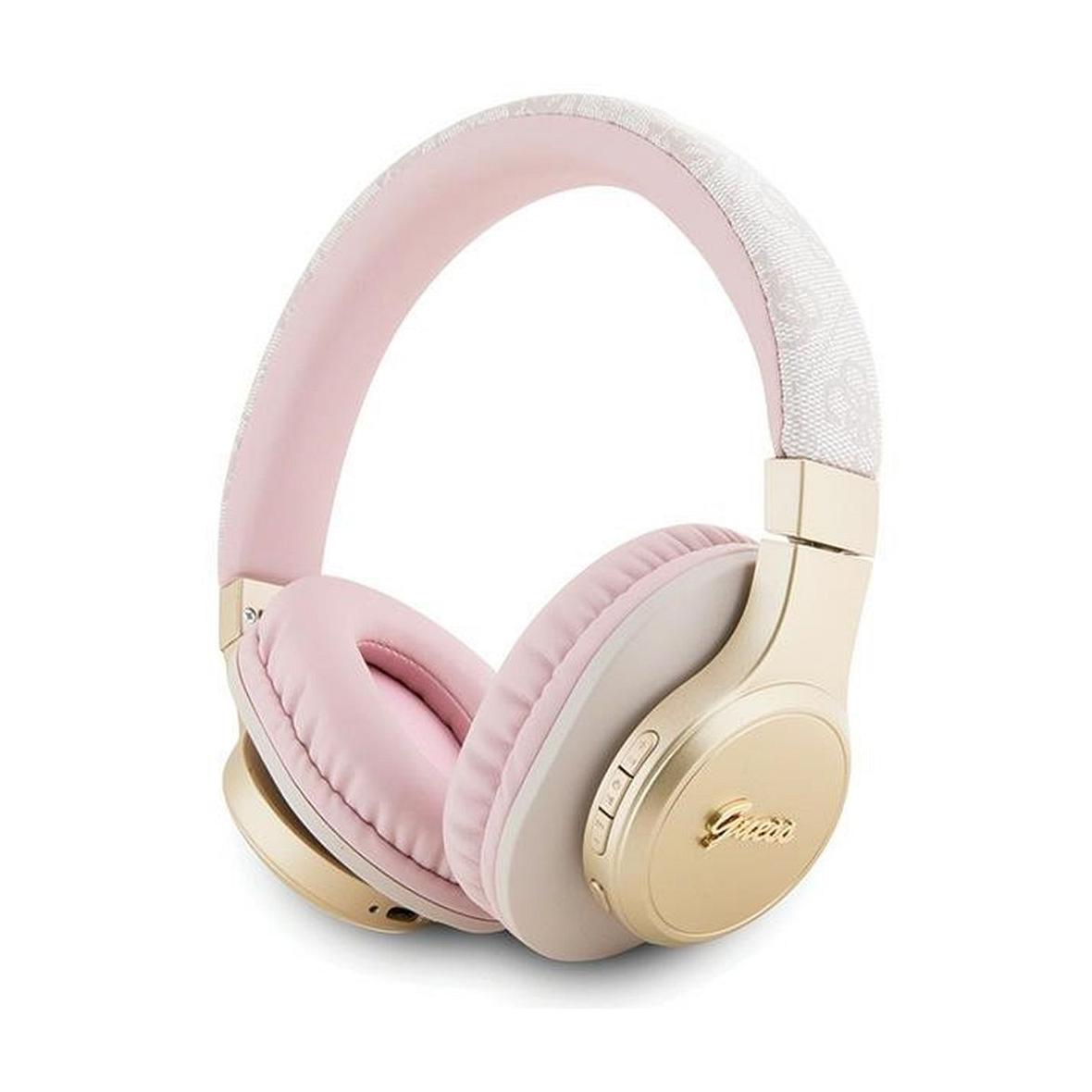 GUESS słuchawki bezprzewodowe bluetooth nauszne GUBH604GEMP (4G Script) różowe