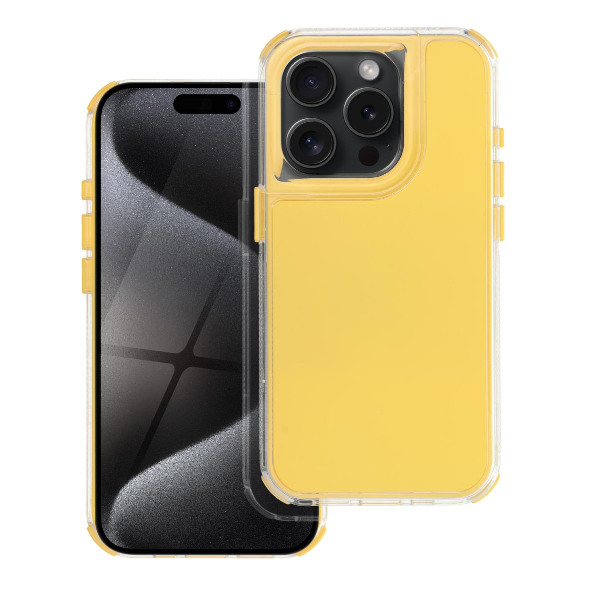 Futerał do iPhone 15 PRO Matrix żółty